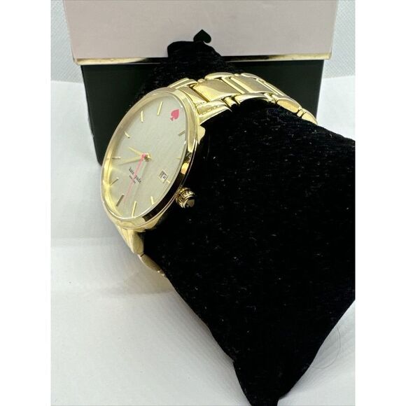 Kate Spade Gramercy 0009 Women's Gold Stainless Steel Analog Dial Watch JNA146 - Picture 2 of 11